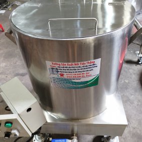 Nồi nấu phở, hủ tiếu 100L có bánh xe (Tủ điện rời) 